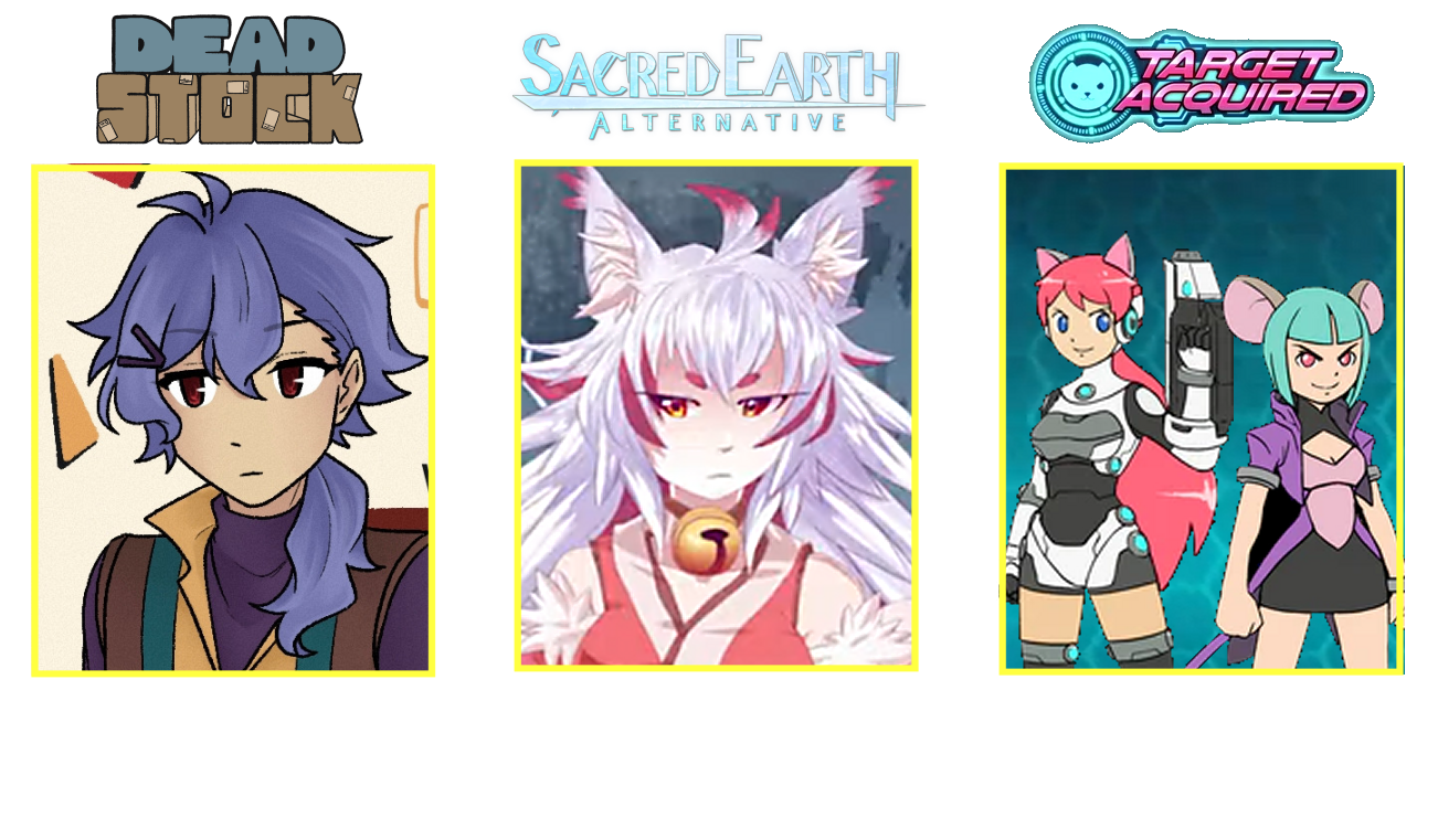 Featured Video Game Roles Magnet, Other Konoe, Yura Anders & Cammy Iyuka